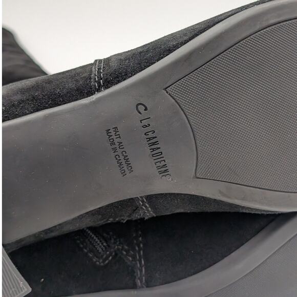 $430 La Canadienne Jennifer Knee High Riding Boots Women's Black Size US11M EU42 - Picture 9 of 12